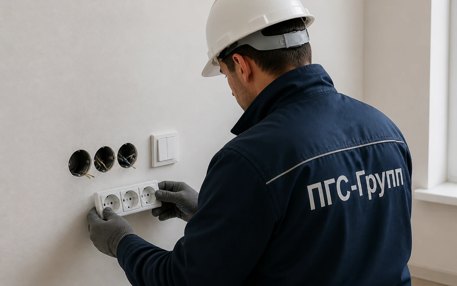 Установка электрических розеток и выключателей